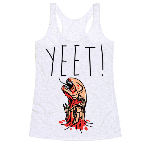 Yeet Alien Parody Racerback Tank Top