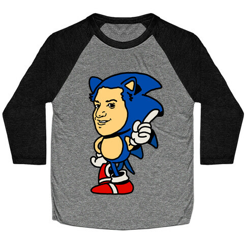 Sonic Ben Schwartz Parody Baseball Tee