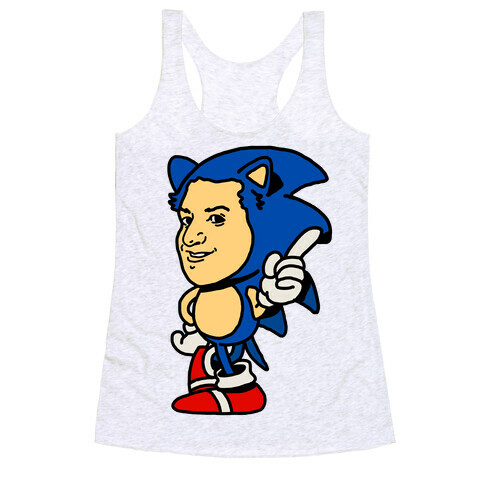 Sonic Ben Schwartz Parody Racerback Tank Top