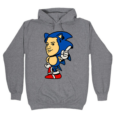 Sonic Ben Schwartz Parody Hooded Sweatshirt