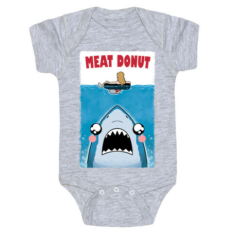 Meat Donut Jaws Parody Baby One-Piece