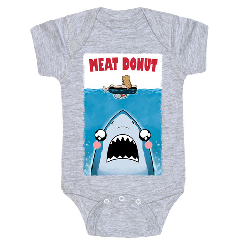 Meat Donut Jaws Parody Baby One-Piece