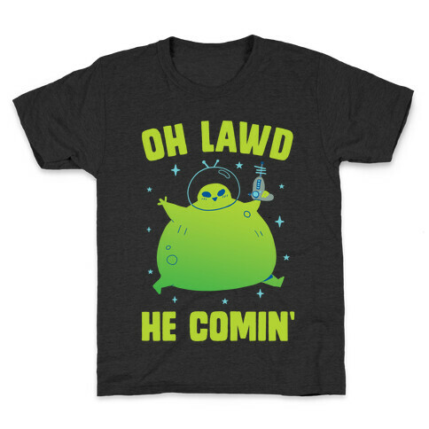 Oh Lawd He Comin Alien Kids T-Shirt