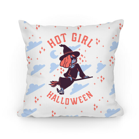 Hot Girl Halloween Pillow