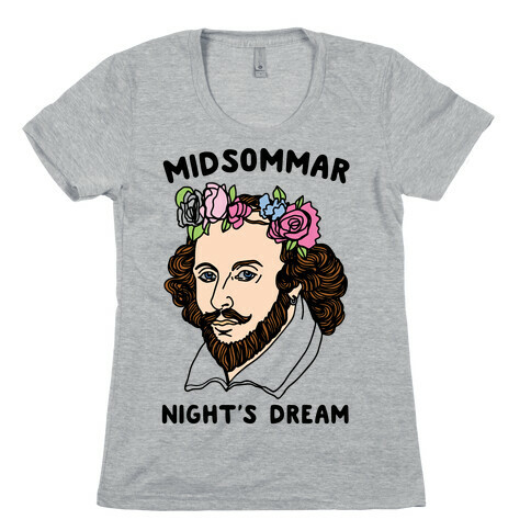 Midsommar Night's Dream Shakespeare Parody Womens T-Shirt