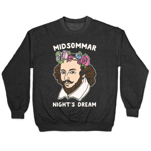Midsommar Night's Dream Shakespeare Parody White Print Pullover