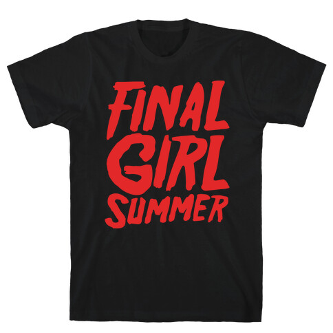 Final Girl Summer Parody White Print T-Shirt