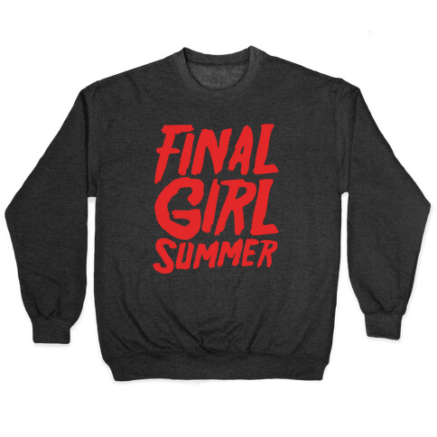 Final Girl Summer Parody White Print Pullover
