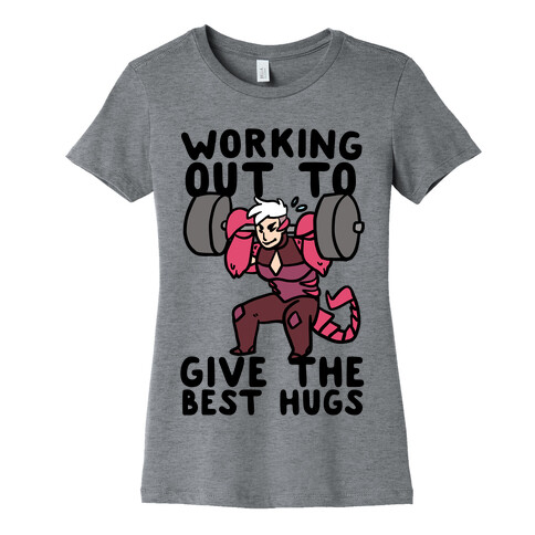 Working Out to Give the Best Hugs - Scorpia Womens T-Shirt