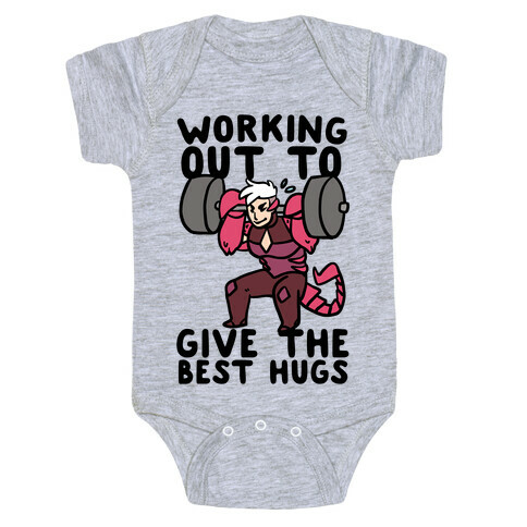Working Out to Give the Best Hugs - Scorpia Baby One-Piece