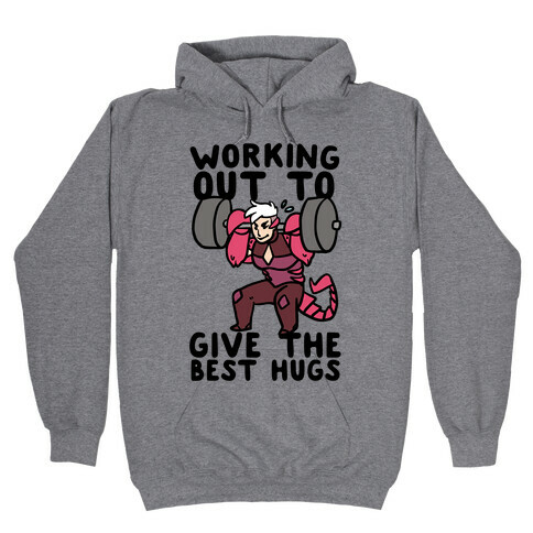 Working Out to Give the Best Hugs - Scorpia Hooded Sweatshirt