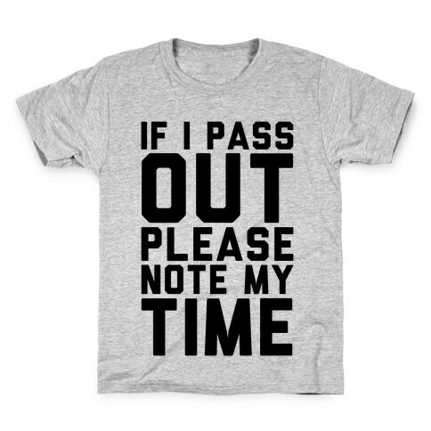 Please Note My Time Kids T-Shirt