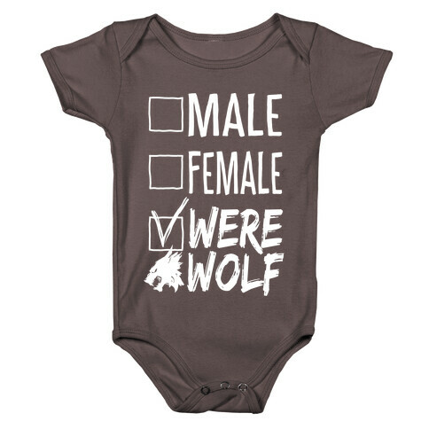 Male? Female? Nah, Werewolf Baby One-Piece