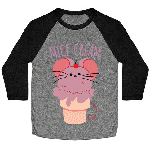 Mice Cream Baseball Tee