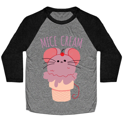 Mice Cream Baseball Tee