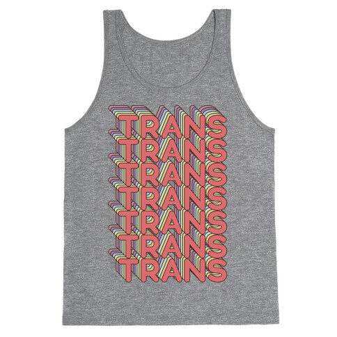 Trans Retro Rainbow Tank Top