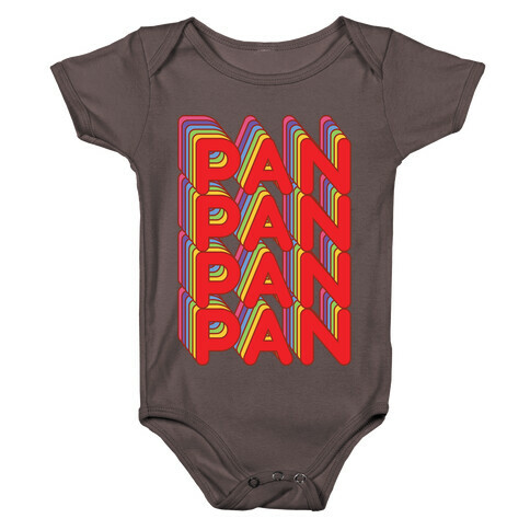 Pan Retro Rainbow Baby One-Piece