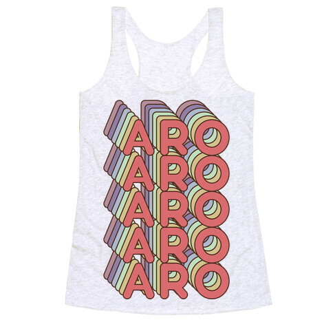 Aro Retro Rainbow Racerback Tank Top