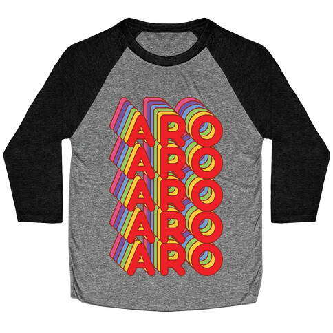 Aro Retro Rainbow Baseball Tee