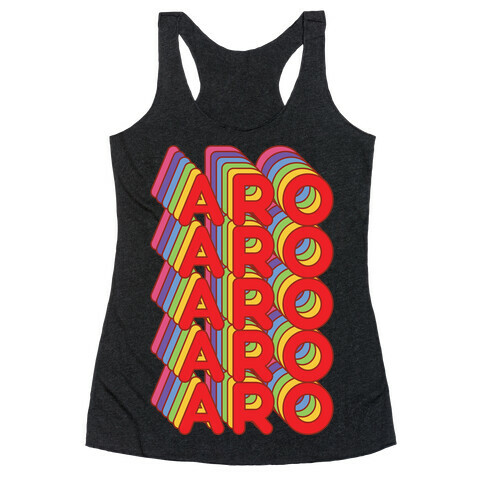 Aro Retro Rainbow Racerback Tank Top