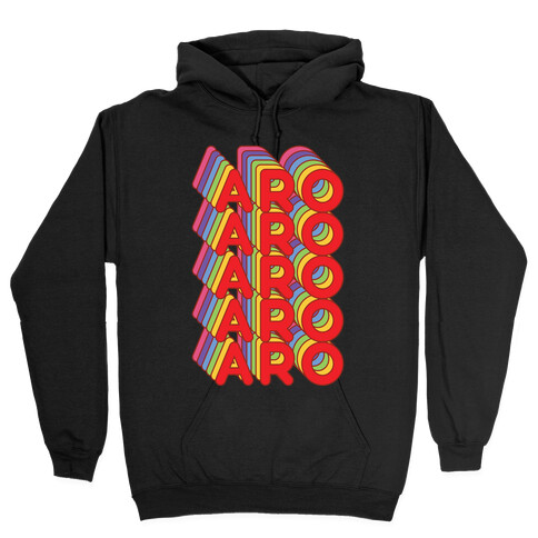 Aro Retro Rainbow Hooded Sweatshirt