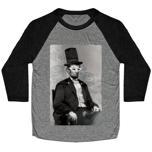 Japanese Abraham Lincoln Baseball Tee