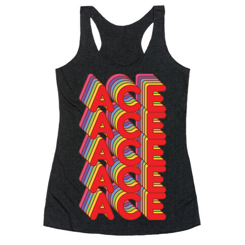 ACE Retro Rainbow Racerback Tank Top