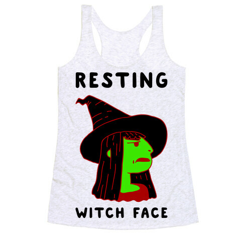 Resting Witch Face Racerback Tank Top