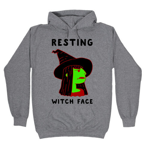 Resting Witch Face Hooded Sweatshirt