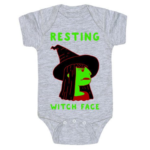Resting Witch Face Baby One-Piece