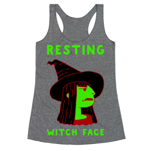 Resting Witch Face Racerback Tank Top