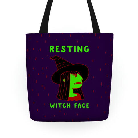 Resting Witch Face Tote