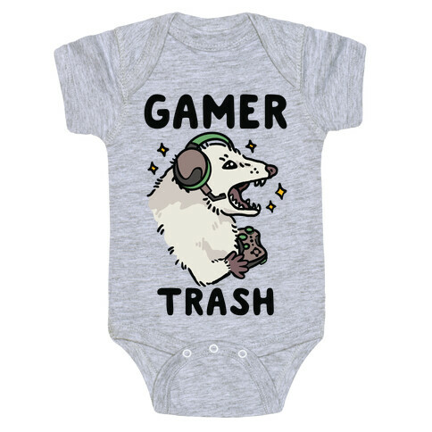 Gamer Trash Opossum Baby One-Piece