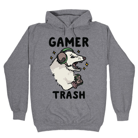 Gamer Trash Opossum Hooded Sweatshirt