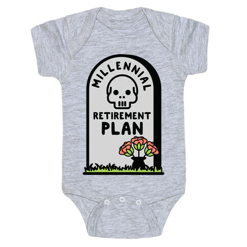 Millennial Retirement Plan Baby One-Piece