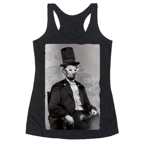 Japanese Abraham Lincoln Racerback Tank Top