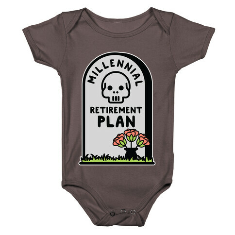 Millennial Retirement Plan Baby One-Piece