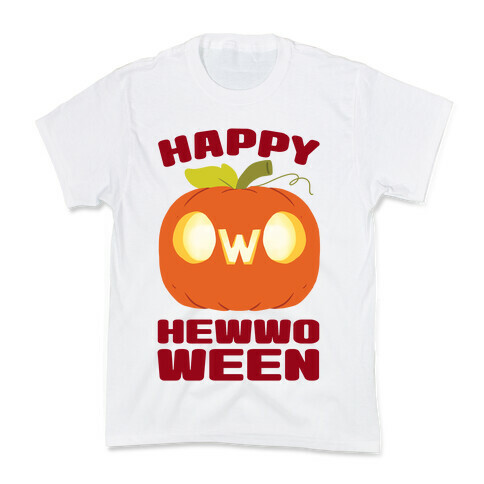 Happy Hewwoween OwO  Kids T-Shirt