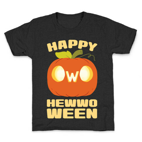 Happy Hewwoween OwO  Kids T-Shirt