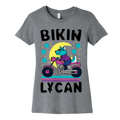 Bikin' Lycan Womens T-Shirt