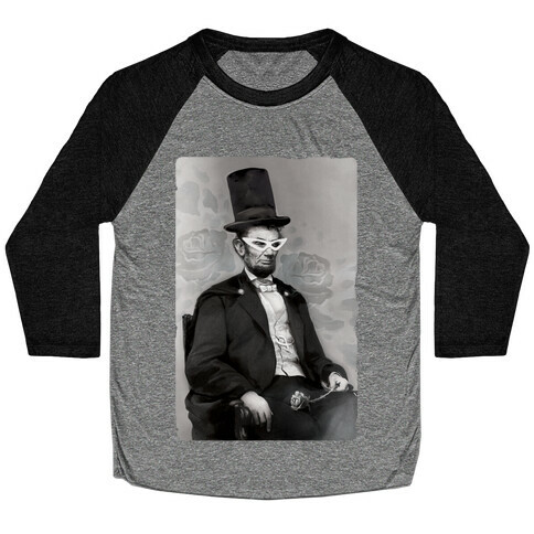 Japanese Abraham Lincoln Baseball Tee