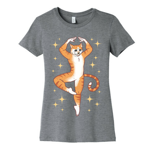 Dancing Crying Cat Meme Womens T-Shirt