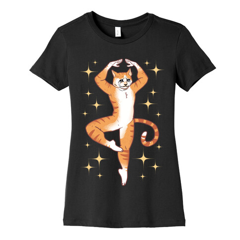 Dancing Crying Cat Meme Womens T-Shirt