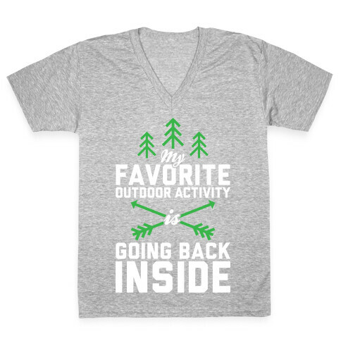 Outdoor Activity V-Neck Tee Shirt