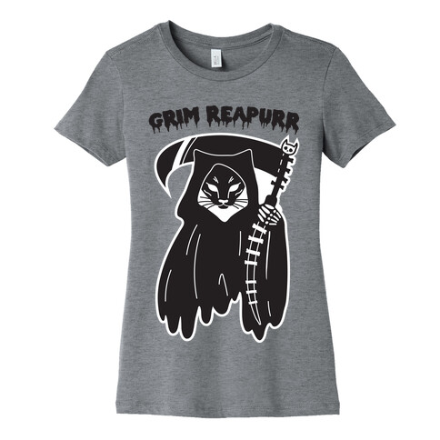 Grim Reapurr Cat Womens T-Shirt