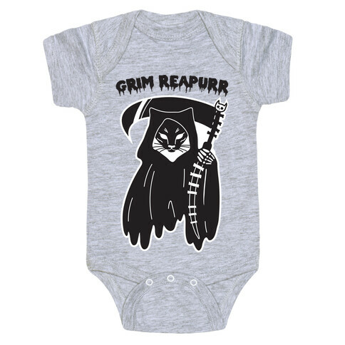 Grim Reapurr Cat Baby One-Piece