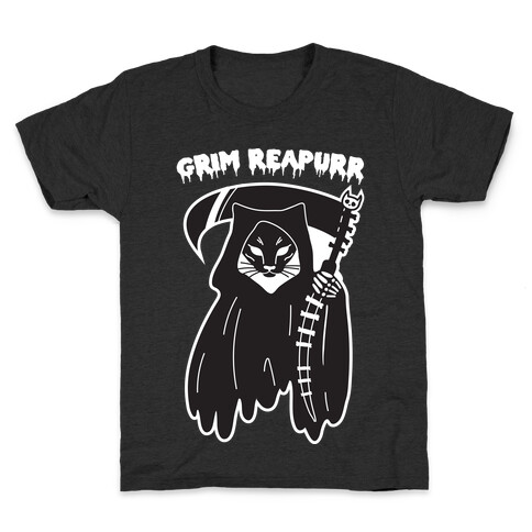 Grim Reapurr Cat Kids T-Shirt