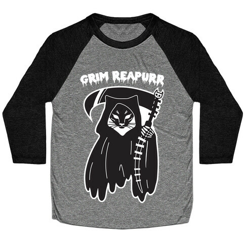 Grim Reapurr Cat Baseball Tee