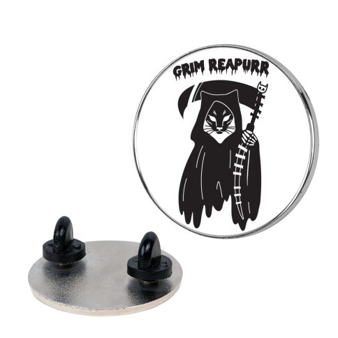 Grim Reapurr Cat Pin