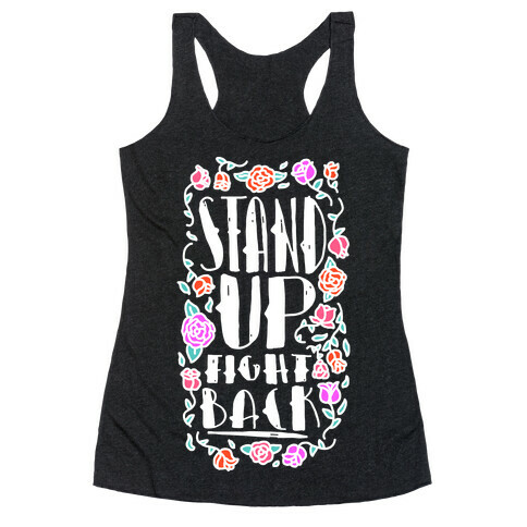 Stand Up Fight Back Racerback Tank Top